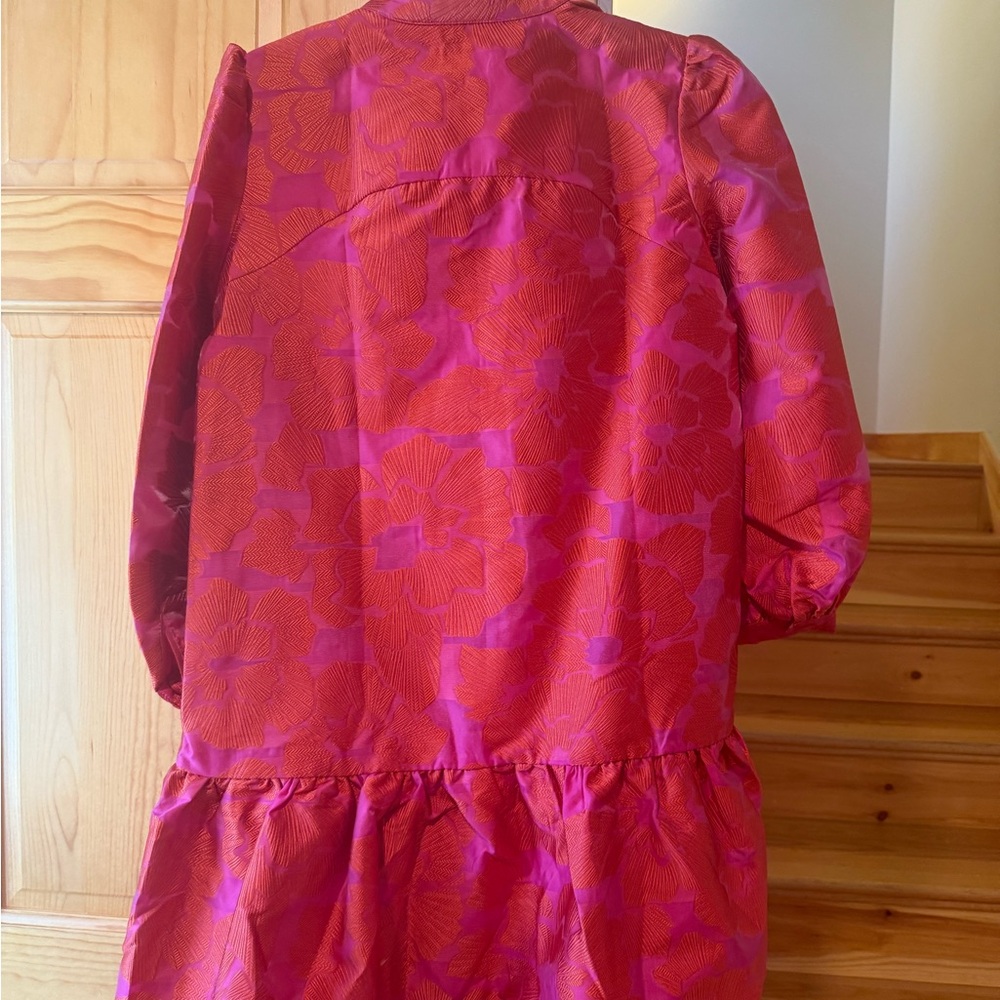Tuckernuck Red and Pink Floral Mini Dress - Picture 4 of 6